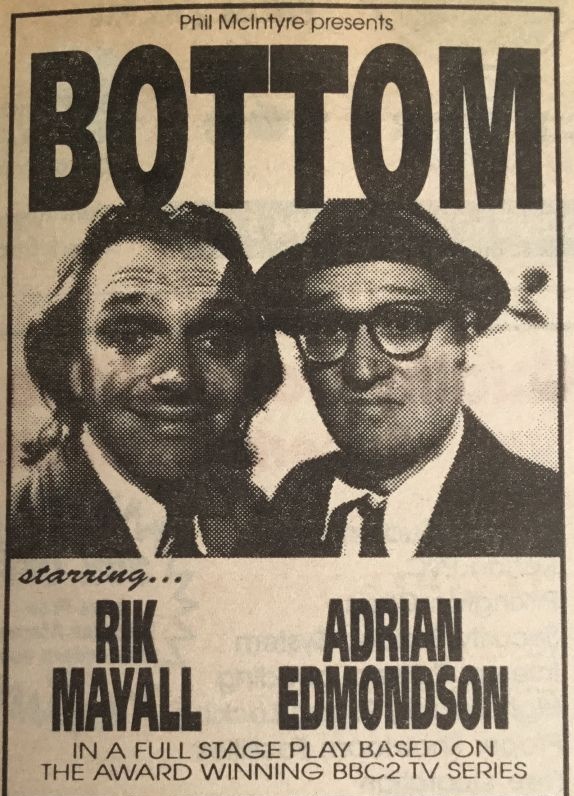 BottomDaily's tweet image. Have you missed me, fellow Bottom mates? Fret ye not me old amigos because if, like me, you adore the Rik Mayall and Ade Edmondson master piece......I have something VERY special coming up 👀
