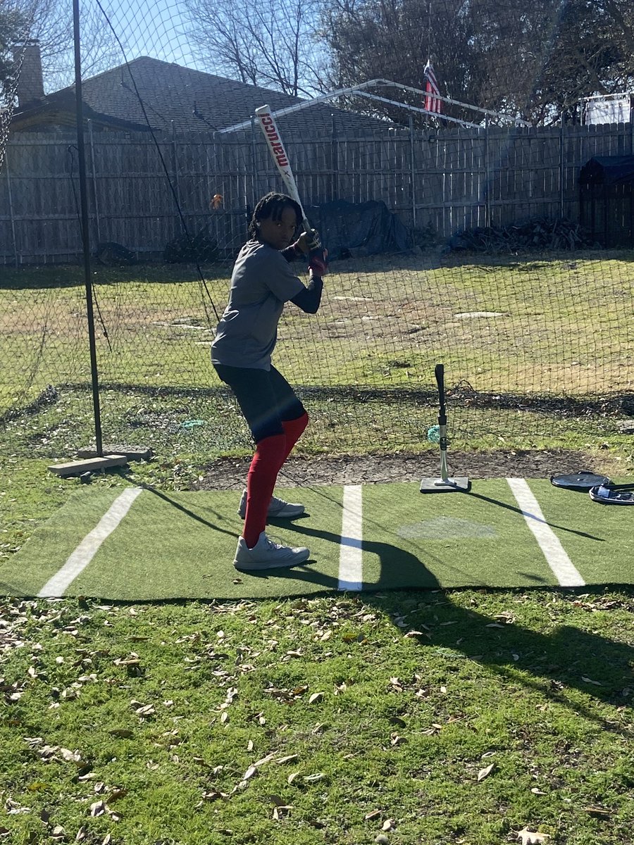 Church, baseball practice and then getting some hitting in. Blessed to throw BP to big fella. 
The work he’s putting in private, is paying off in public.
Spring baseball is here.
#keepworking
#notafraidtowork
#bigfella
#winningisachoice
#hitting3daysaweek