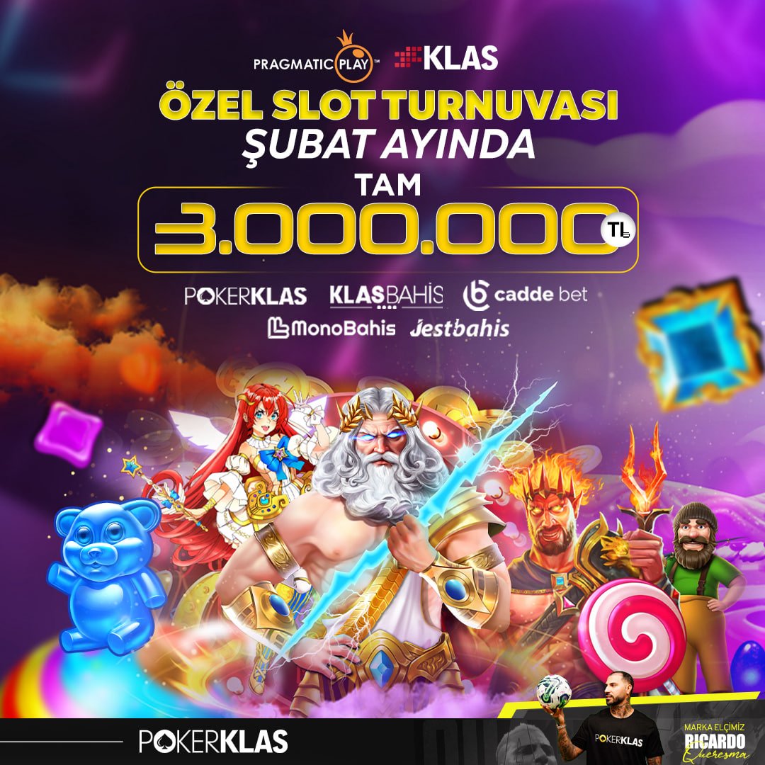 🌐 PokerKlas Güncel : bit.ly/PokerSosyaL
💸 PokerKlas'dan  - ÖZEL SLOT TURNUVASI!
⭐ PokerKlas Şubat Ayında KlasBahis, CaddeBet, MonoBahis ve JestBahis Ortaklığında 3.000.000 TL Kazandırıyor!
⏳ 1 - 29 Şubat Tarihleri Arasında Geçerlidir.