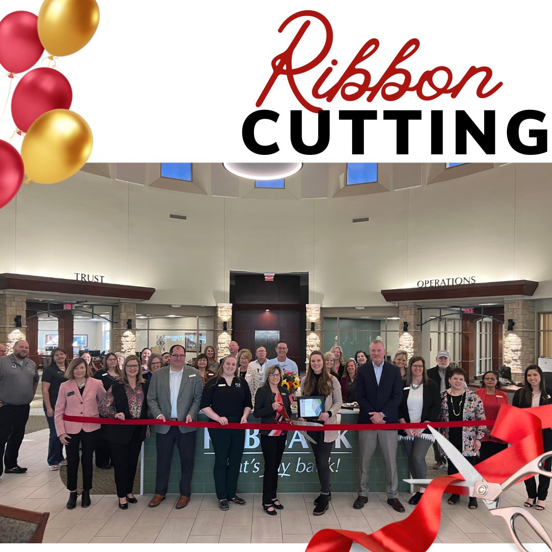 hutchchamber's tweet photo. We celebrated big with our friends at RCB Bank last week with a ribbon cutting and an open house for their remodel at their 700 E 30th Street location!  Check them out online: https://t.co/zZOZT1iXlQ.

#ribboncutting #ChooseHutch https://t.co/PIbKbQNQ2T