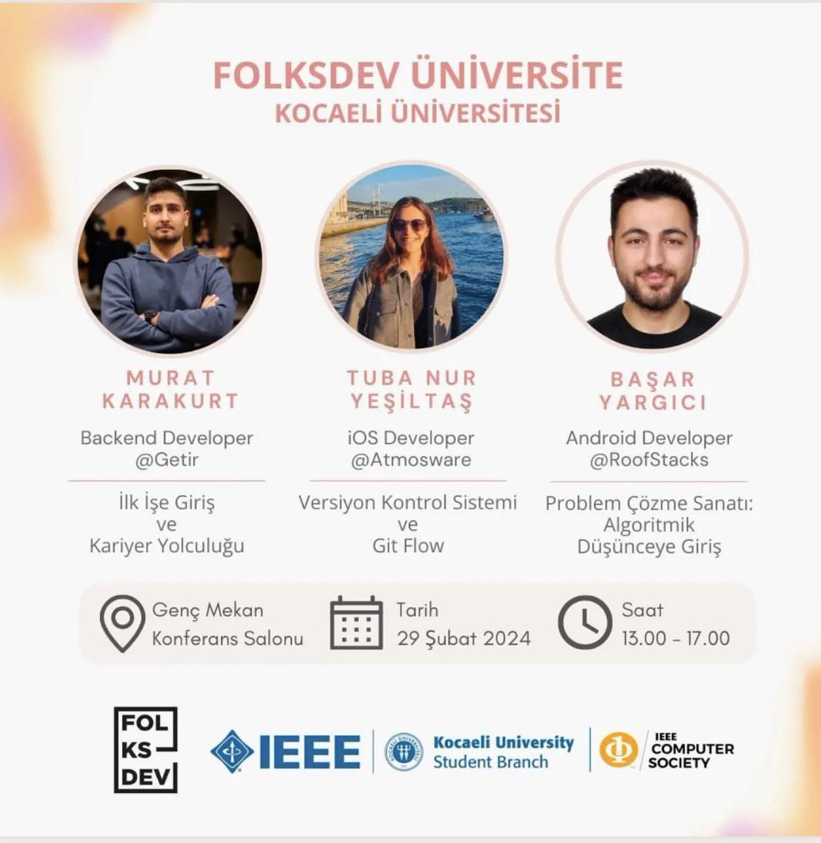 folksdevtv's tweet image. 🚀 UniFolksdev bu hafta Kocaeli üniversitesine konuk oluyor. 

Sizler de üniversitenizde bizleri konuk etmek isterseniz, bizlerle iletişime geçebilirsiniz. 🫶

#UniFolksdev #Folksdev