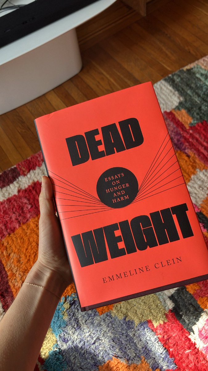 I couldn’t be more earnestly in awe of this book, its author, the way it’s reconfigured my own paradigms. Happy birth day Dead Weight, tg you’re in the world @emmelclein