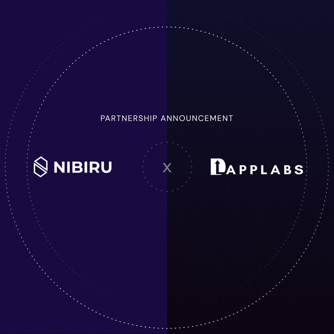 Nibiru Chain 🩵🌸 (@nibiruchain) on Twitter photo Nibiru is thrilled to announce a partnership with <a href="/Dapp_Labs/">dapplabs DAO</a>, an incubator launching @NibiStarter.
Nibistarter is a launchpad that simplifies onboarding, enabling users to effortlessly sign up using their social media accounts 👀 Nibiru is thrilled to announce a partnership with <a href="/Dapp_Labs/">dapplabs DAO</a>, an incubator launching @NibiStarter.
Nibistarter is a launchpad that simplifies onboarding, enabling users to effortlessly sign up using their social media accounts 👀