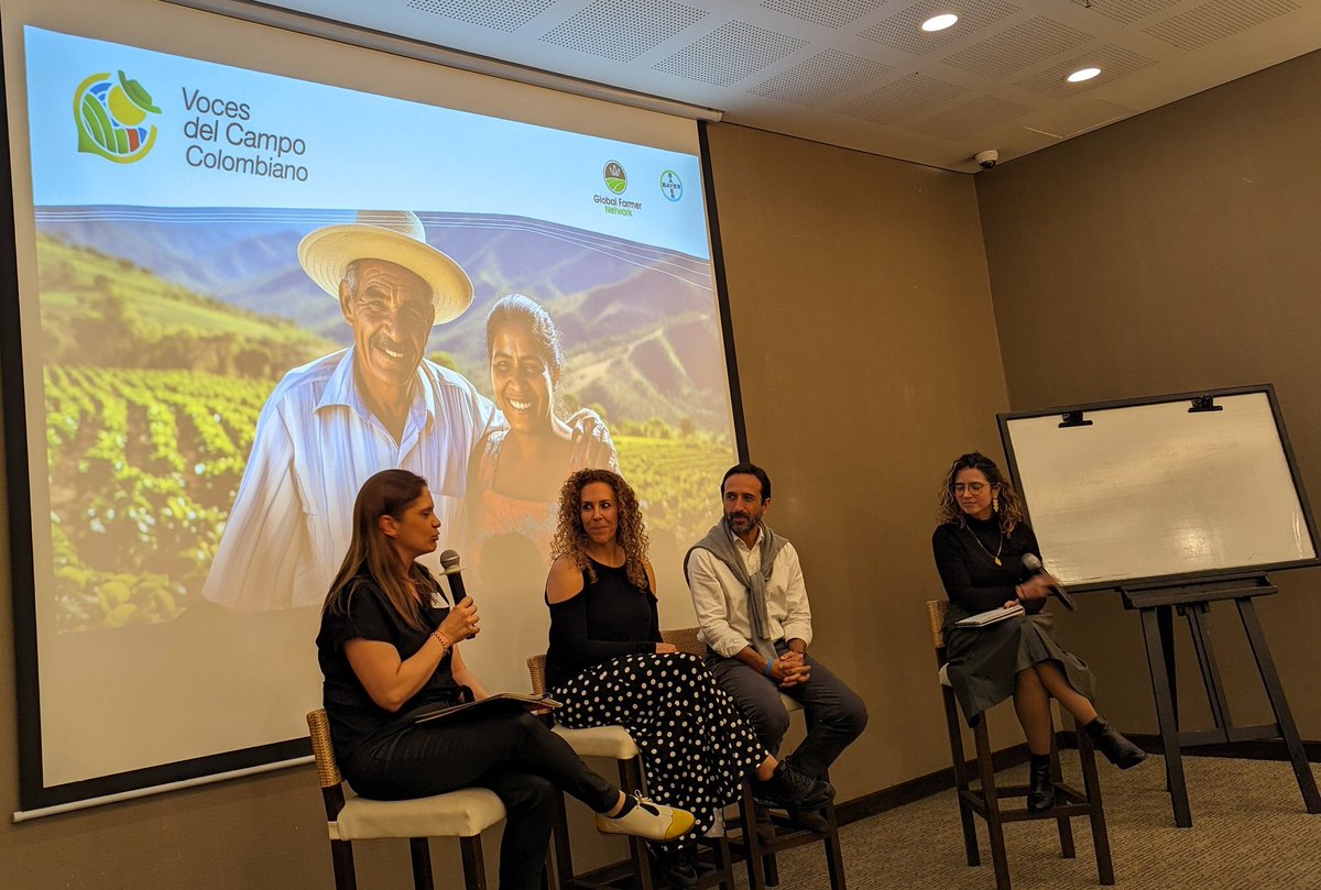 Panel on sustainability and the alignment of different sectors to collaborate and create more sustainable food systems Beatriz Arrieta @Bayer4Crops Germán Otálora @MicrosoftLatam Tatiana Arrieta @BAVARIA_OFICIAL Moderated by Ana Jaramillo from Bayer