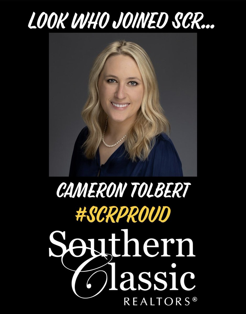 HambyTime's tweet photo. Southern Classic Realtors is very pleased to announce that Cameron Segassie Tolbert has joined our firm today!
She serves the Dawsonville/Cumming and surrounding areas.
Please join me in welcoming her to our SCR family! π€ π π€ π π€
#SCRProud #SCRStrong https://t.co/zhRi2xGWMc
