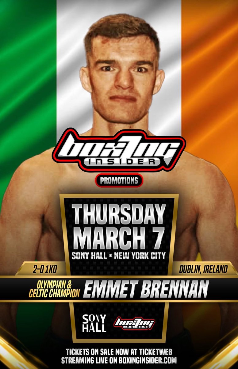 New York debut in 9 days 🇺🇸 ☘️

March 7th at Sony Hall, Times Square 

Any Irish in New York hit me up for tickets 🤜🤛🇮🇪