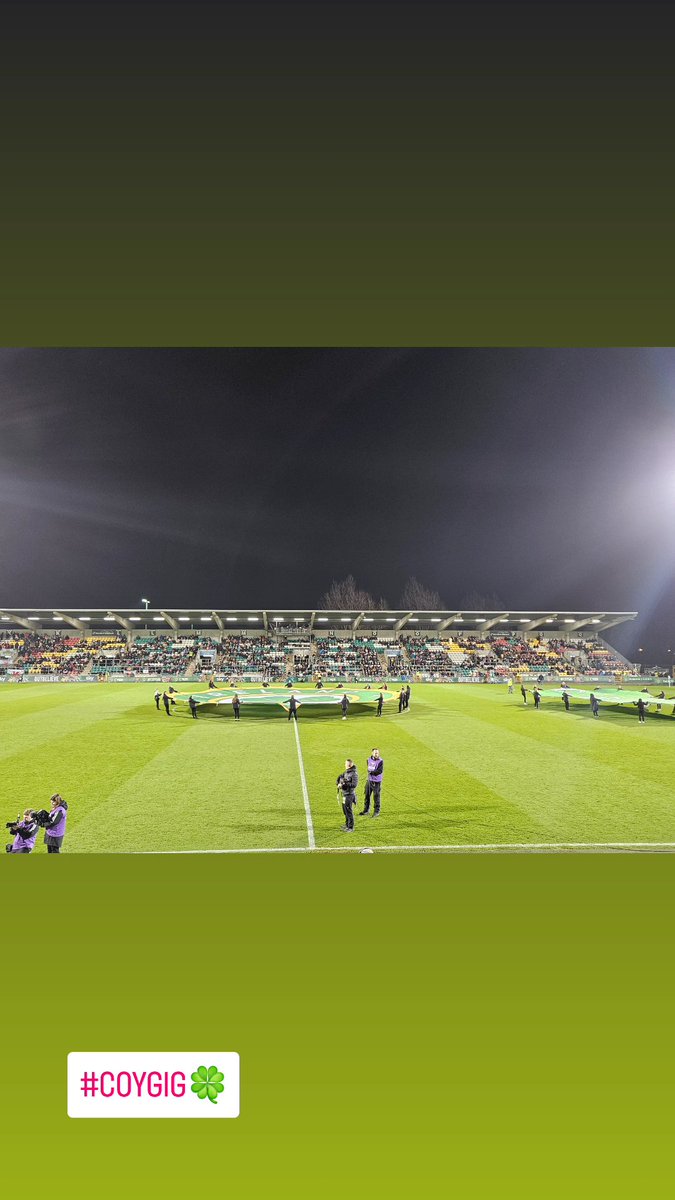 Amazing turnout for the girls in Green at @tallaghtstadium 🇮🇪🍀

#COYGIG