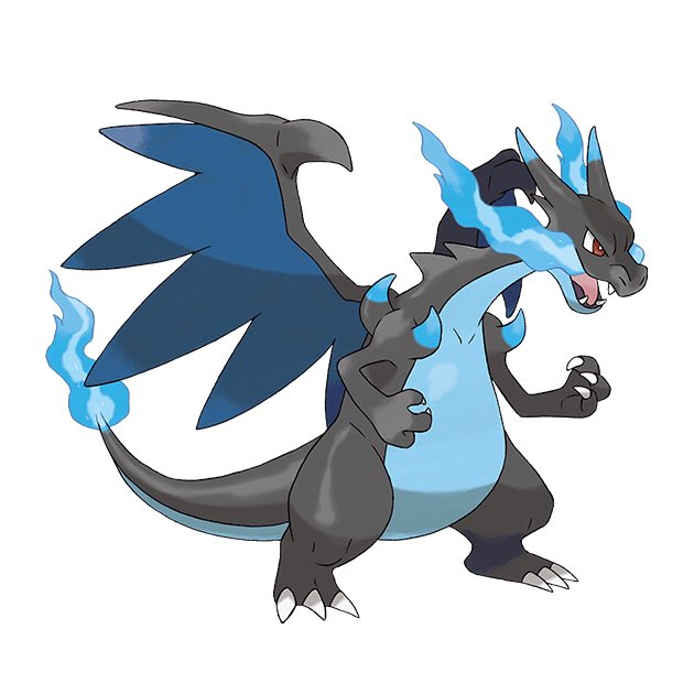 charizard pokemon (creature) no humans solo open mouth blue fire fire claws  illustration images