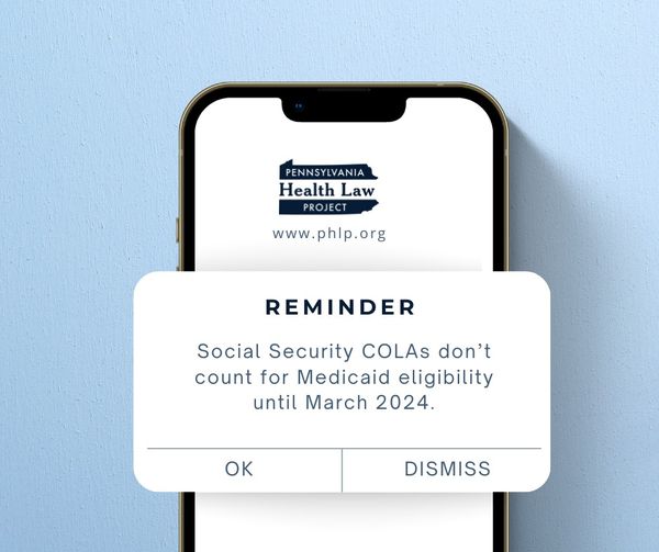 Thanks to our friends <a href="/PAHealthLaw/">Pennsylvania Health Law Project</a>  Project for the clarification on the 2024 Cost-of-Living Adjustment, or COLA, for  #SSI beneficiaries and its relationship to #Medicaid benefits. It will not be accounted until March 2024. #IWantToWork