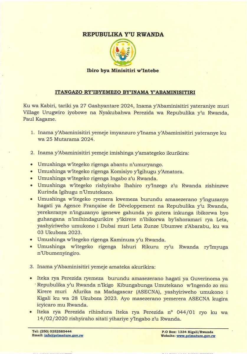 Office of the PM | Rwanda tweet media
