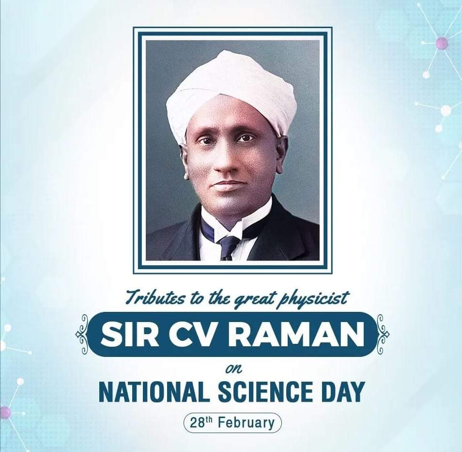 Greetings to fellow citizens on the occasion of #NationalScienceDay - let's salutes all the scientists for making our Nation proud.

On this day, Sir #CVRaman had announced the discovery of Raman Effect for which he was awarded Nobel Prize in the physics in 1930.