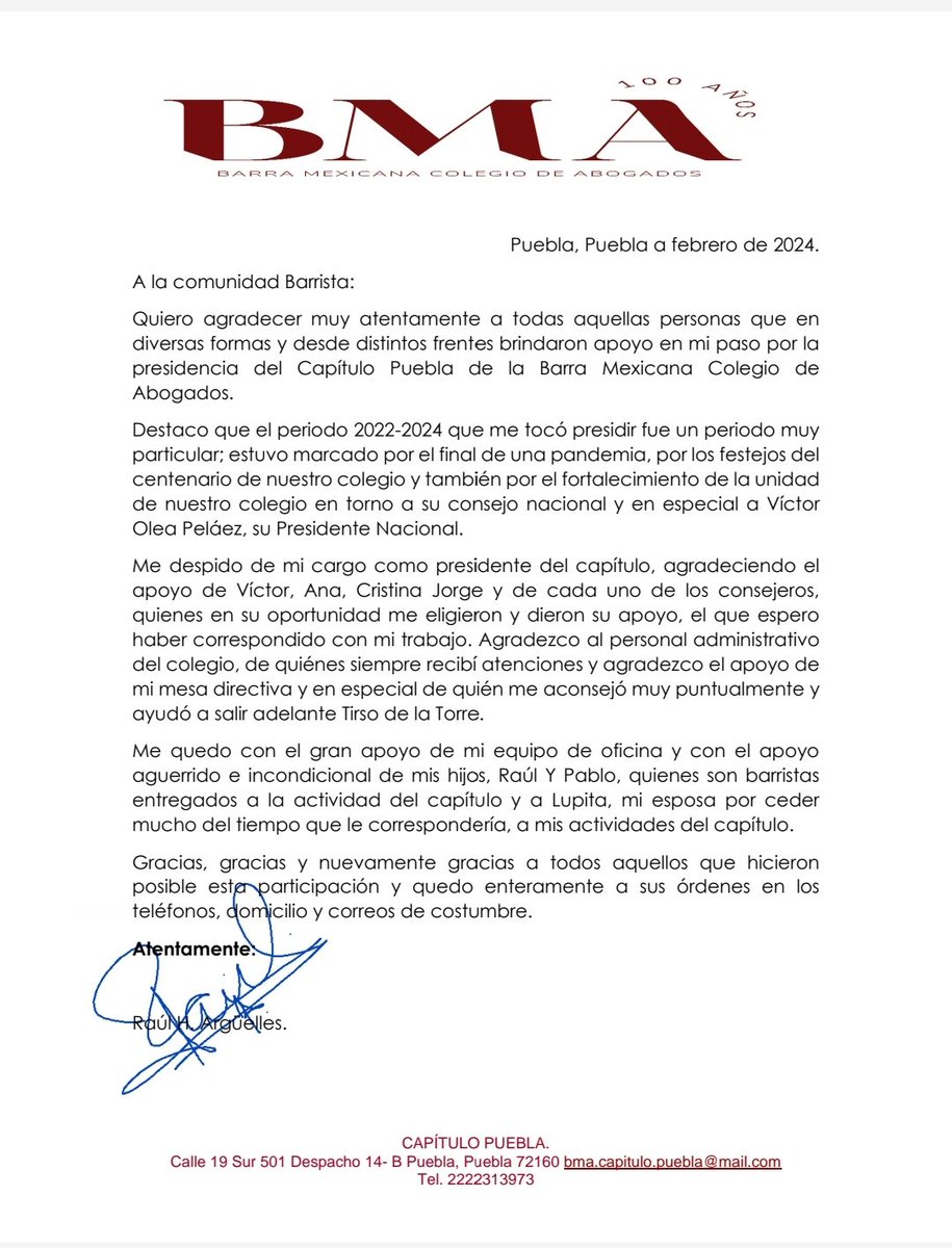 Barra Mexicana de Abogados Capitulo Puebla (@capitulopuebla) on Twitter photo 