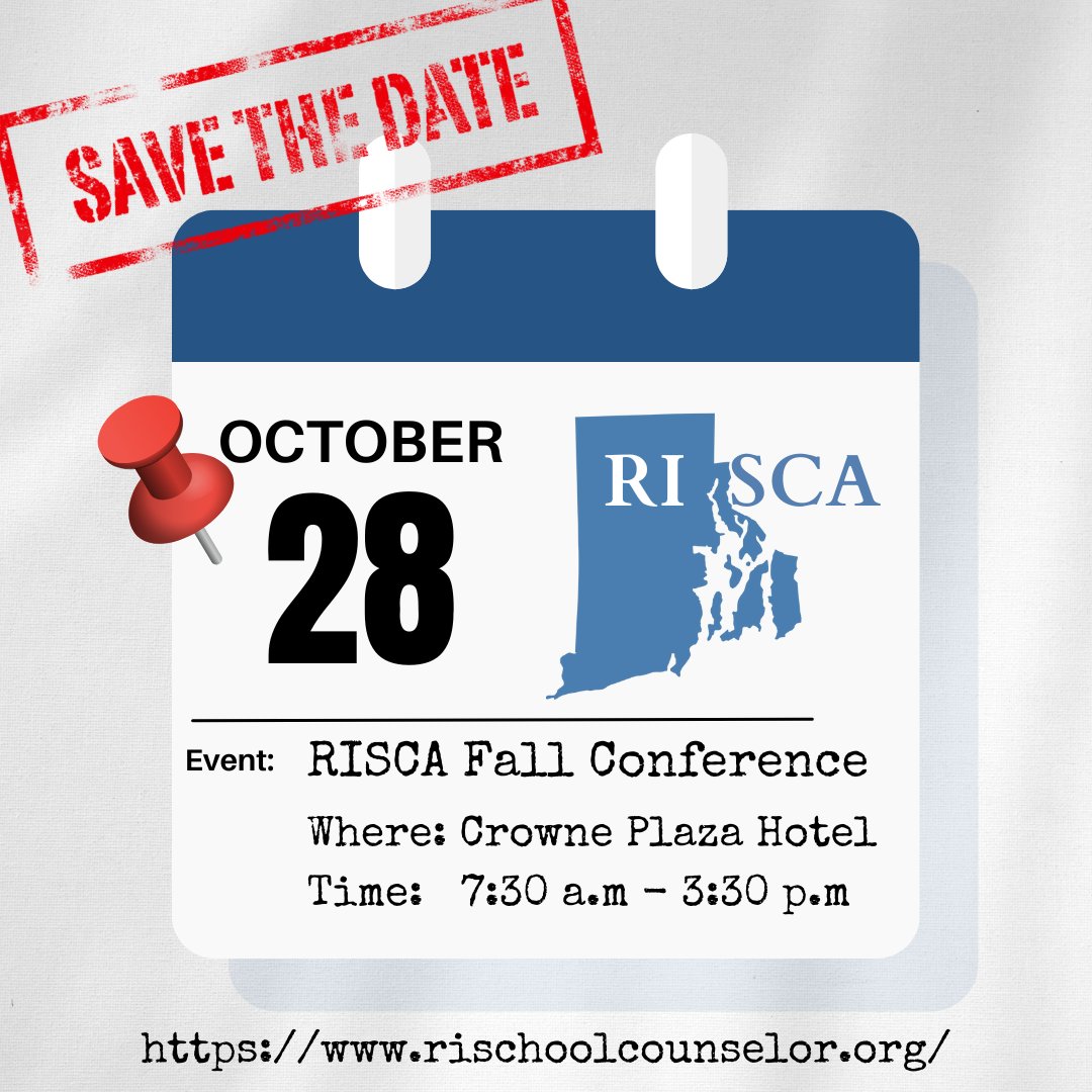 🚨Save the Date 🚨
👉2024 RISCA Fall Conference