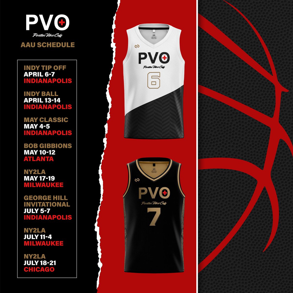 PVO BASKETBALL- SUMMER SCHEDULE ‼️‼️‼️