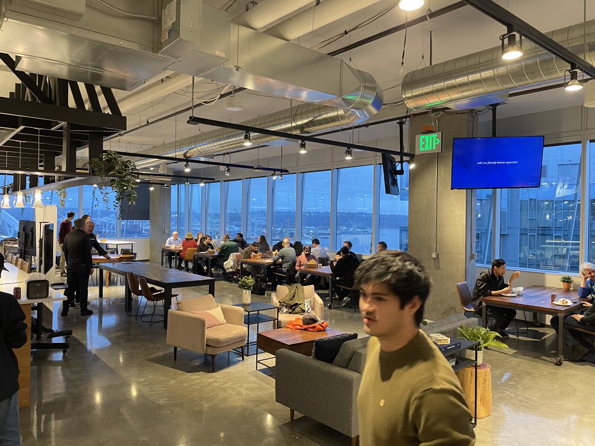Socializing ⁦<a href="/awsugseattle/">AWS User Group Seattle</a>⁩ before the talks