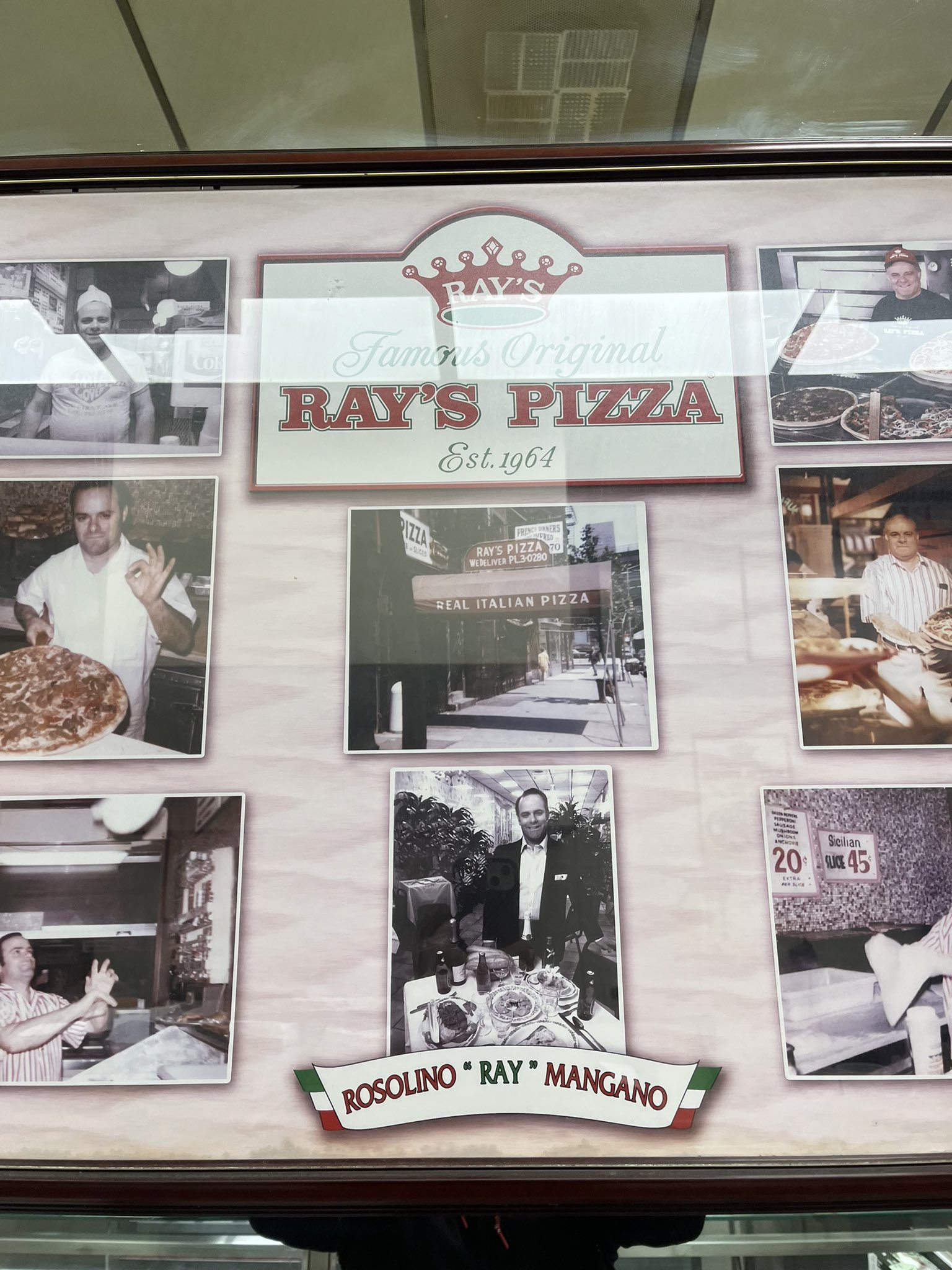 Ray's 2024 pizza menu