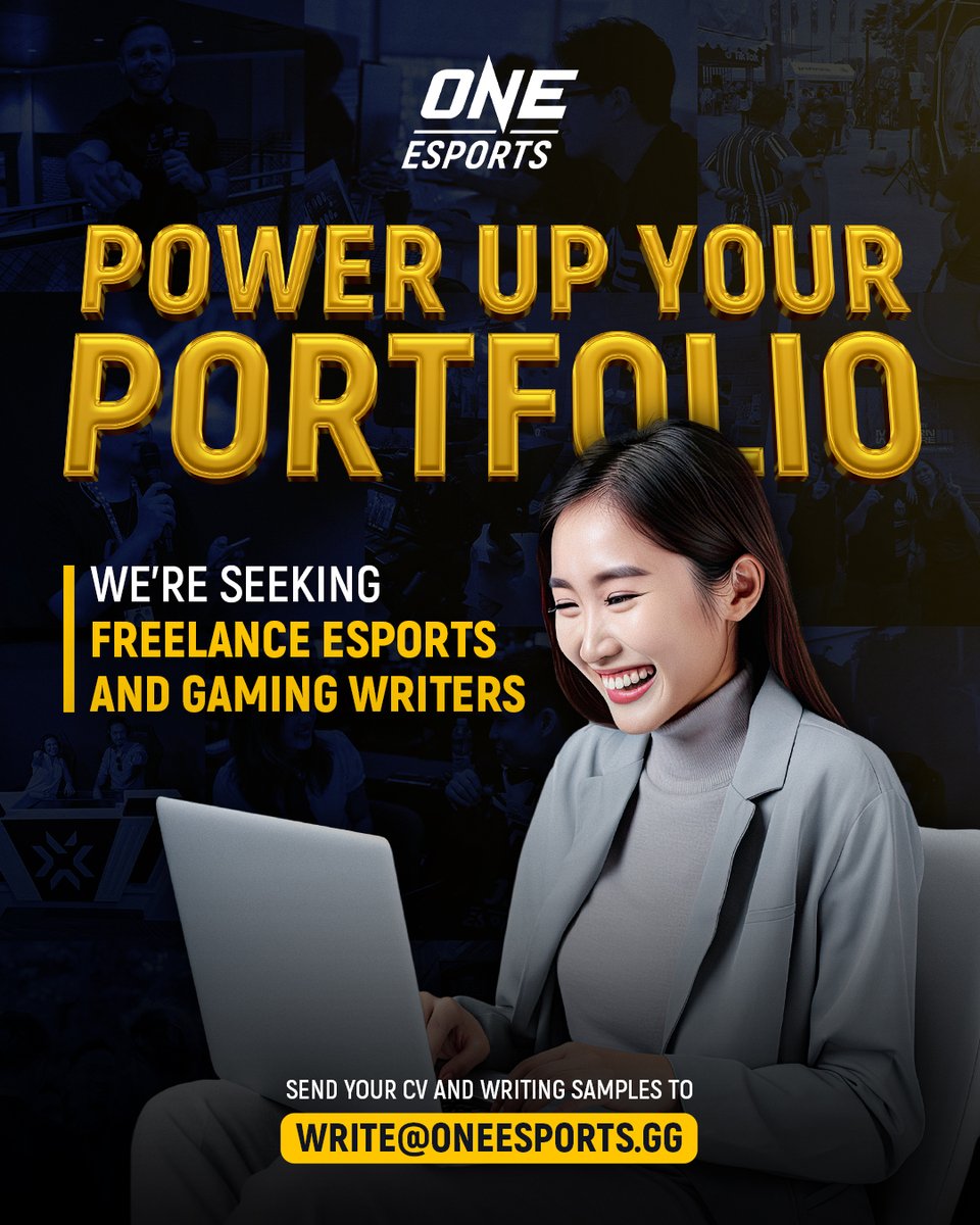 We're seeking freelance writers to cover #esports and #gaming's most exciting titles, including:

🔫 FPS
⚔️ MOBA
🪂 Battle Royale
🏀 Sports Games
👊 Fighting Games
🧭 RPG and more

If you're ready to make an impact, send your CV and samples to write@oneesports.gg!

#ONEEsports