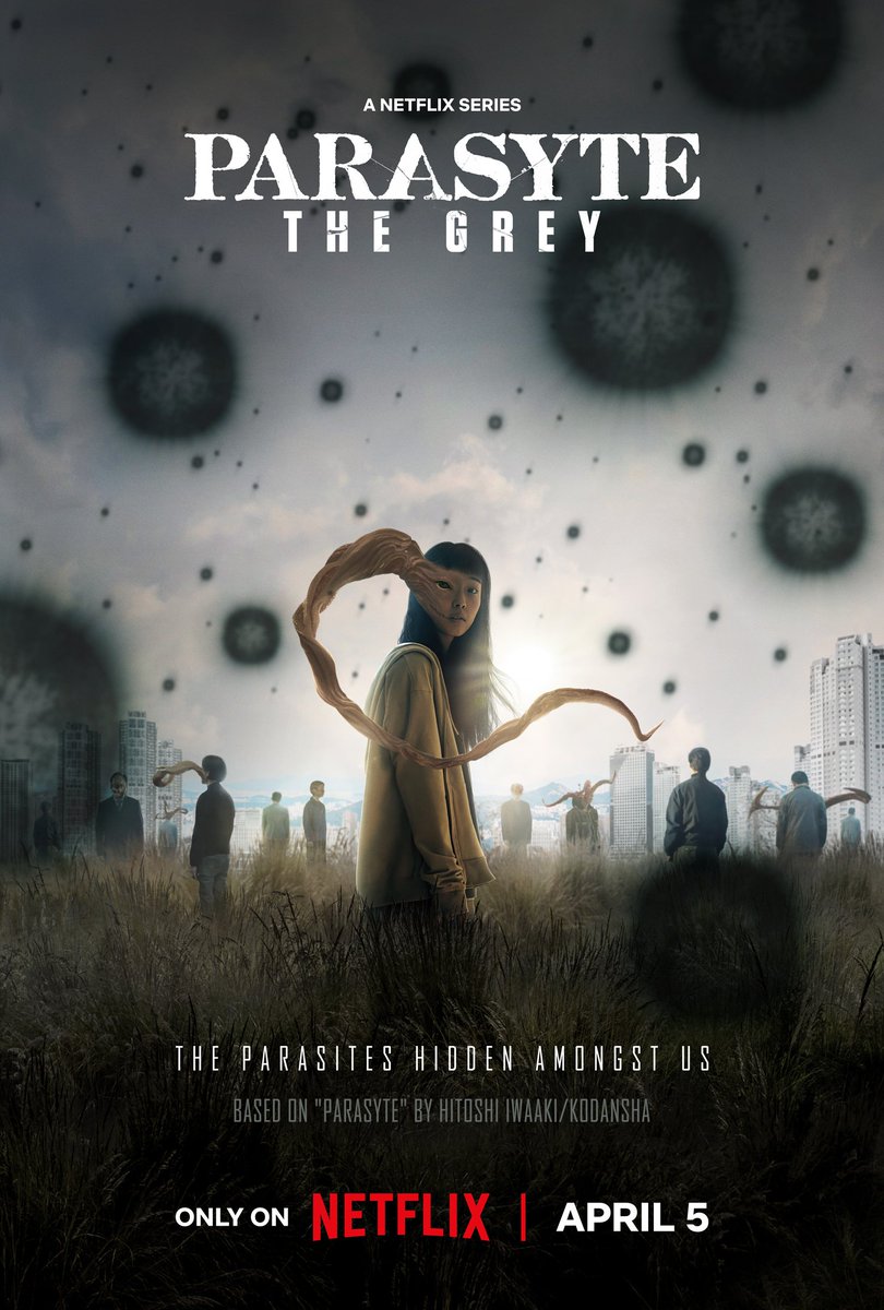 New Netflix series #ParasyteTheGrey is confirmed to be released on 5 April. Starring #JeonSonee #KooKyohwan #LeeJunghyun, the series is directed by #YeonSangho of #TrainToBusan. The story is based on #Parasyte by Hitoshi Iwaaki

#KoreanUpdates RZ