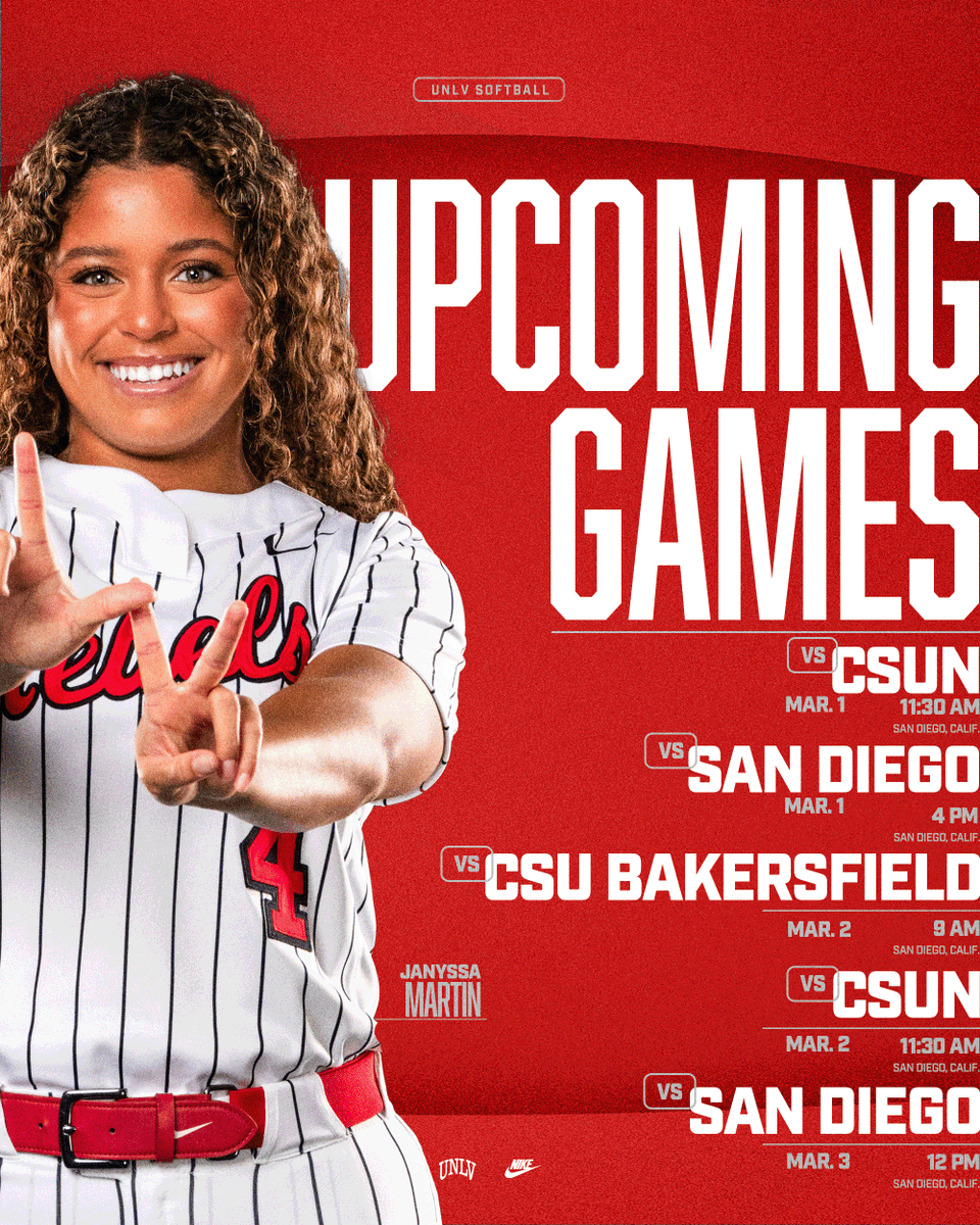 UNLVSoftball's tweet photo. On the Road Again☀️☀️ https://t.co/tcP7yxWgNp