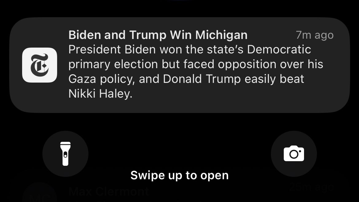Matt McDermott (@mattmfm) on Twitter photo According to the NYT, though Biden is leading his nearest opponent by +76% in the Michigan primary he āfaced opposition.ā Meanwhile, Trump is leading by +35% but āeasily beatā his opponent.
The NYT bias in covering this election is just impossible to ignore, at this point. According to the NYT, though Biden is leading his nearest opponent by +76% in the Michigan primary he āfaced opposition.ā Meanwhile, Trump is leading by +35% but āeasily beatā his opponent.
The NYT bias in covering this election is just impossible to ignore, at this point.
