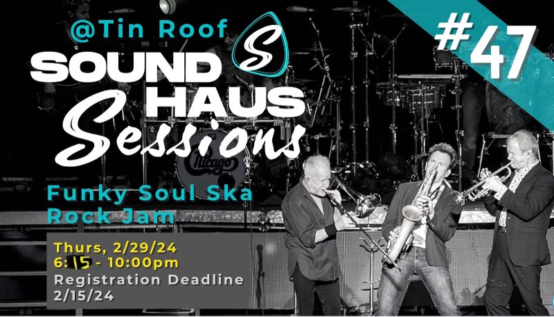 .@tinroofstlouis 2/29 Sound Haus Sessions Funky Soul Ska Rock 6:15 pm