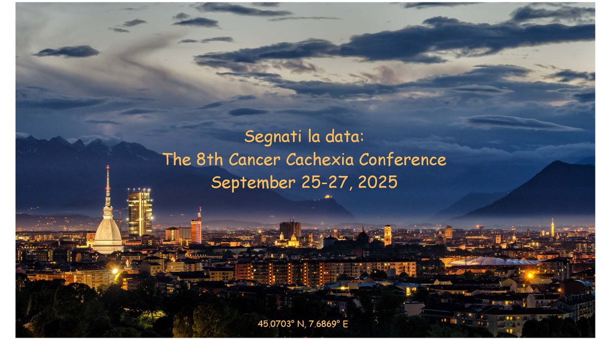 Save the date! The 8th Cancer Cachexia Conference, Sept 25-27, 2025.