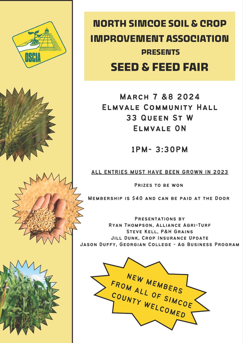 Hey Simcoe County growers. Put this in the calendar. Contact myself or another director for a class list. Entries due on the 7th, and speakers at 1:00 on the 8th. See you there!
