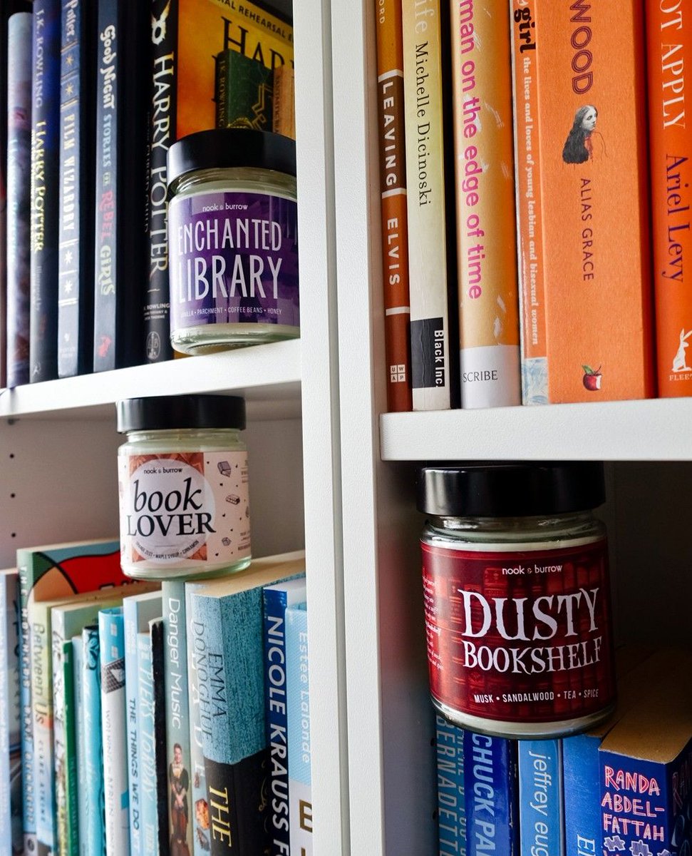 NookandBurrow's tweet image. What&apos;s a bookshelf without its shelves filled with beloved books &amp;amp; accompanied by bookish candles?
.
.
.
#enchantedlibrary #booklover #dustybookshelf #bookishcandles #bookshelfie