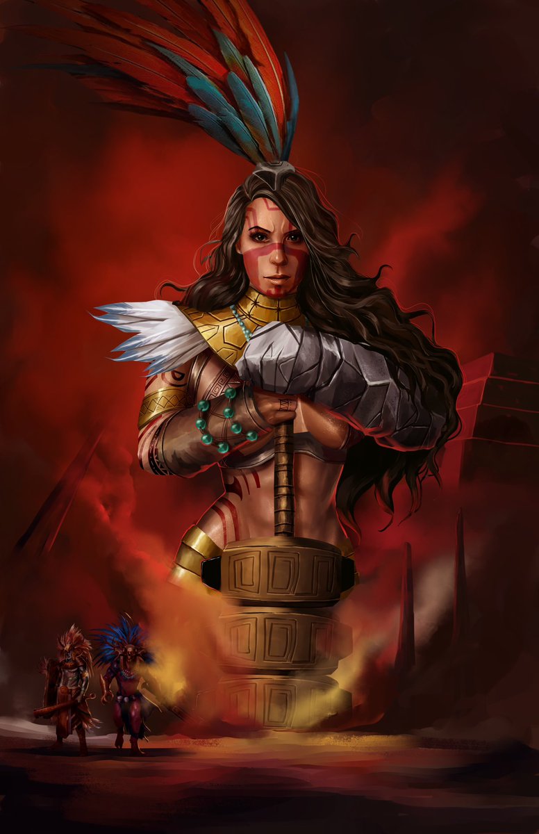 💥First Look &amp; HAPPY BIRTHDAY to our fearless Empress @horrorguerrero !! 

Our COMIC BOOK #TheMayanEmpressComic will be available in both ENGLISH &amp; ESPAÑOL! 

Stay tuned… coming real soon🙌🏽

#comic #mexican #lamuñecadelterror #latina #guerrera #luchagore4life #gigisaulguerrero