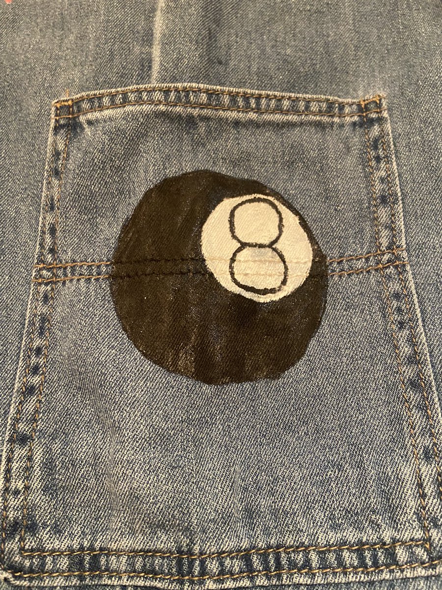 xsarahvic's tweet photo. finished my #2ourdust pants just in time, can’t wait for tomorrow!!! 🫧✨🫶🏼 https://t.co/Y0YCM0Jyev