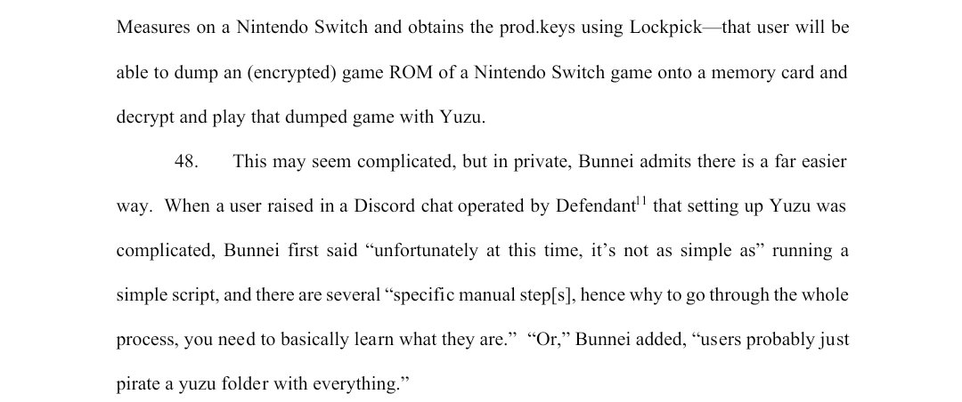 ReplicantVT's tweet photo. Reading the Nintendo vs Yuzu lawsuit and damn, you broke the one rule of having you specifically not mention piracy despite the fact that everyone knows what people are using it for https://t.co/T4vOs31KrL