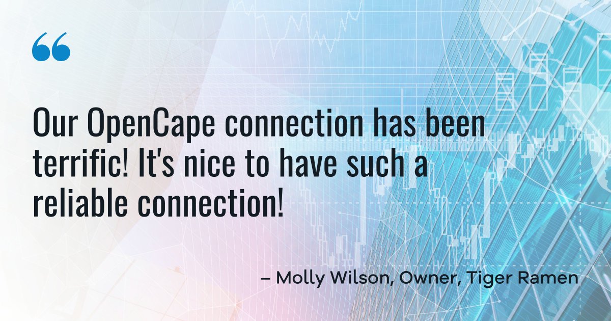 OpenCape's tweet photo. Providing reliable and seamless connectivity is at the heart of what we do. Thank you for choosing us to keep you connected, Molly! 💻🚀
#ReliableConnections #OpenCape #weareopencape #superfast #community #opencape #reliable #affordable #broadbandinternet #superfastinternet https://t.co/WW3m6kRENU