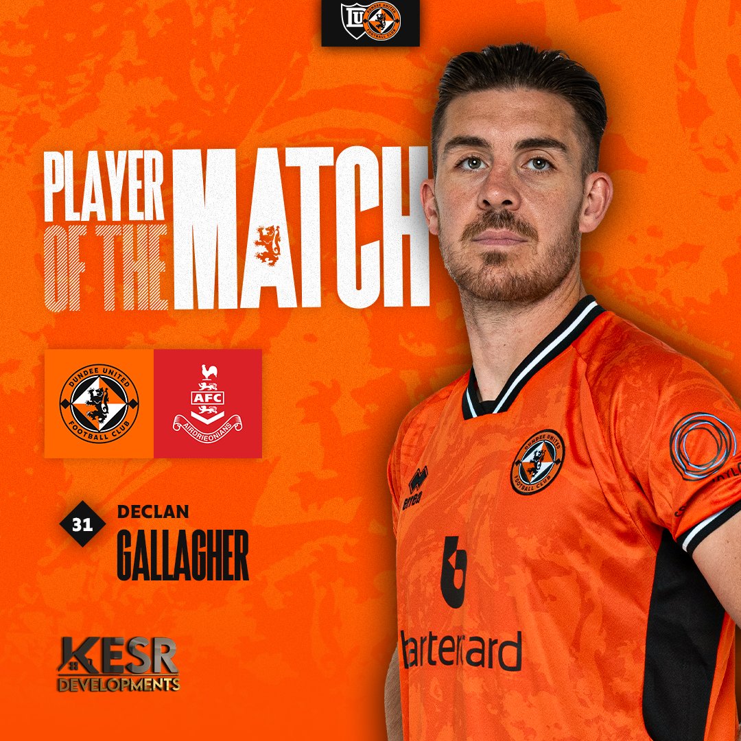 dundeeunitedfc's tweet photo. KESR Developments have chosen Declan Gallagher as their #UTDAIR Player of the Match ⤵️ https://t.co/7wTYsqBJz0