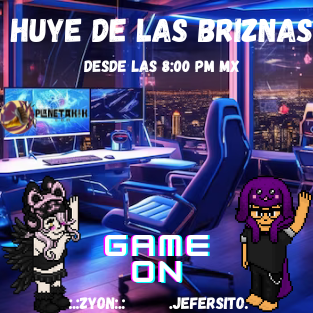 🎮Y por que la diversión no termina, ven a jugar Huye de las Briznas junto a nuestros increibles y talentosos Djs <a href="/HBZyyon/">Zyyon</a> y <a href="/DJefersito/">🇻🇪Dj🎵Jeferson</a>. Y cuidado que las Briznas rebotan. 🧐🎶