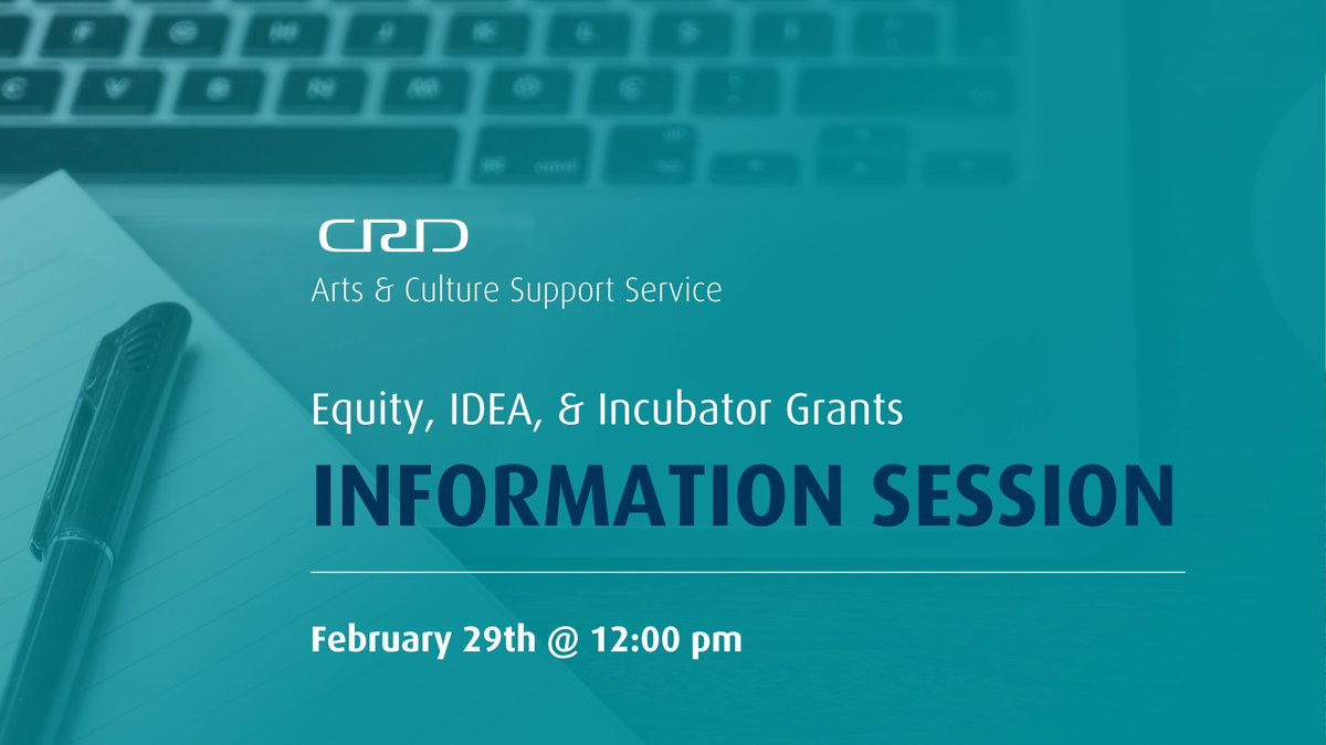 New to Equity, IDEA, & Incubator Grants? Want to hear a few application tips? Join us for an online info session on February 29 from 12-1 to learn about applying for these grants in advance of the March 15 deadline! Learn more & register: crd.bc.ca/about/events/e…