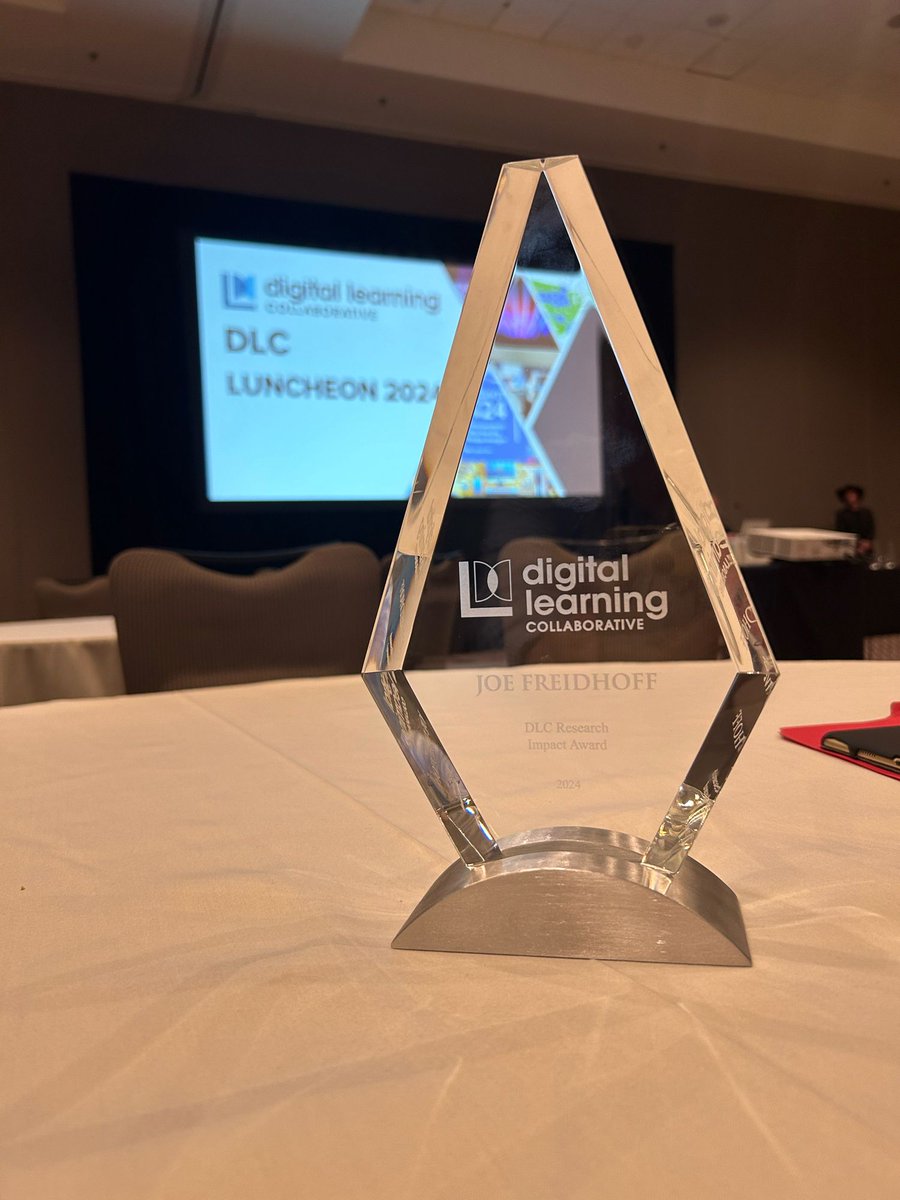 We’re thrilled to share that Dr. Joseph Freidhoff from Michigan Virtual has been honored with the 2024 Digital Learning Collaborative Research Impact Award at the Digital Learning Annual Conference in Austin, Texas. #DLAC24 Read more about this honor: buff.ly/49QSG1a