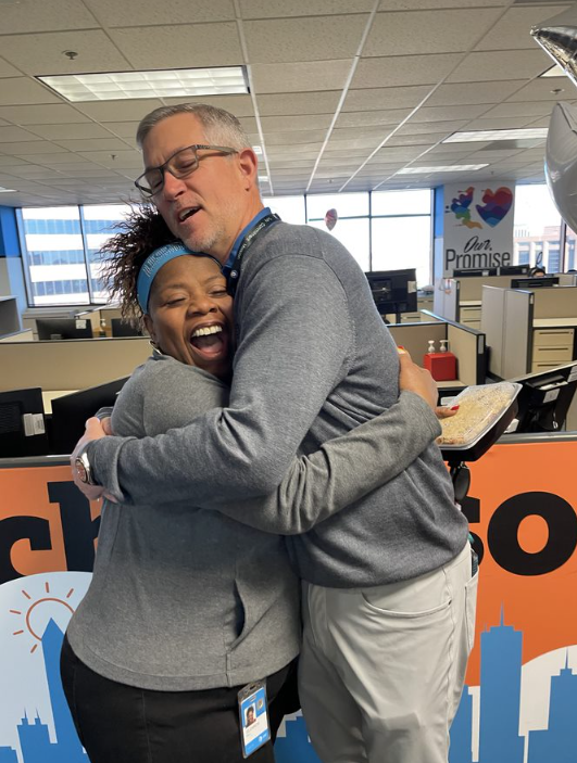 Thrilled to have Jeff McElfresh drop by our office for Employee Appreciation week! His presence underscores the value our team brings to the table. Here's to celebrating our hard work and dedication to AT&amp;T! 
<a href="/LifeAtATT/">Life at AT&T</a> <a href="/ATT/">AT&T</a> <a href="/WeRtheNAC/">National Acquisition Centers</a> #EAW2024