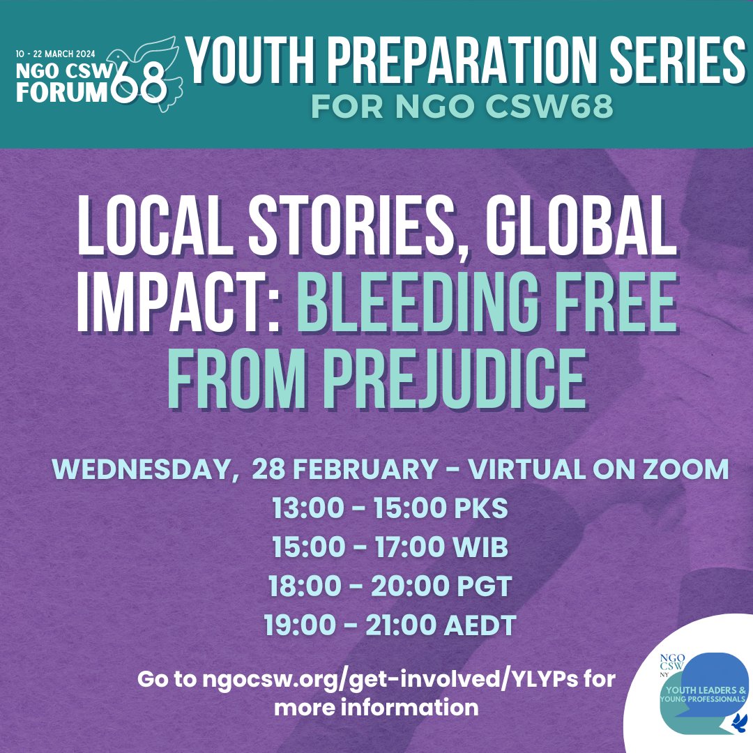Congratulations to Dr. Ashna Basu , Global Youth Fellow CSW 68 and Chair of MWIA Young Doctors and Medical students , leading at this Youth Preparation Series for NGO CSW68.

ngocsw.us1.list-manage.com/track/click?u=…