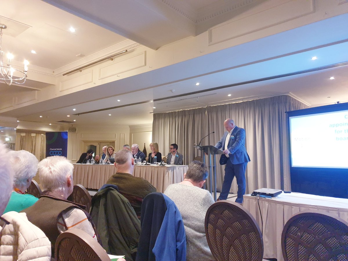 Aidan Matthews (@aidandsmatthews) on Twitter photo At the <a href="/CI_Coop/">Channel Islands Coop</a> meeting, a fair turnout, but could have been more. I voted against the changes, which as I'm glad <a href="/PeterRoffey5/">Peter John "Rufus" Roffey</a> ppinted out, were clearly aimed at making the Co Op more corporate and less member run. Demutualisation by the back door. At the <a href="/CI_Coop/">Channel Islands Coop</a> meeting, a fair turnout, but could have been more. I voted against the changes, which as I'm glad <a href="/PeterRoffey5/">Peter John "Rufus" Roffey</a> ppinted out, were clearly aimed at making the Co Op more corporate and less member run. Demutualisation by the back door.
