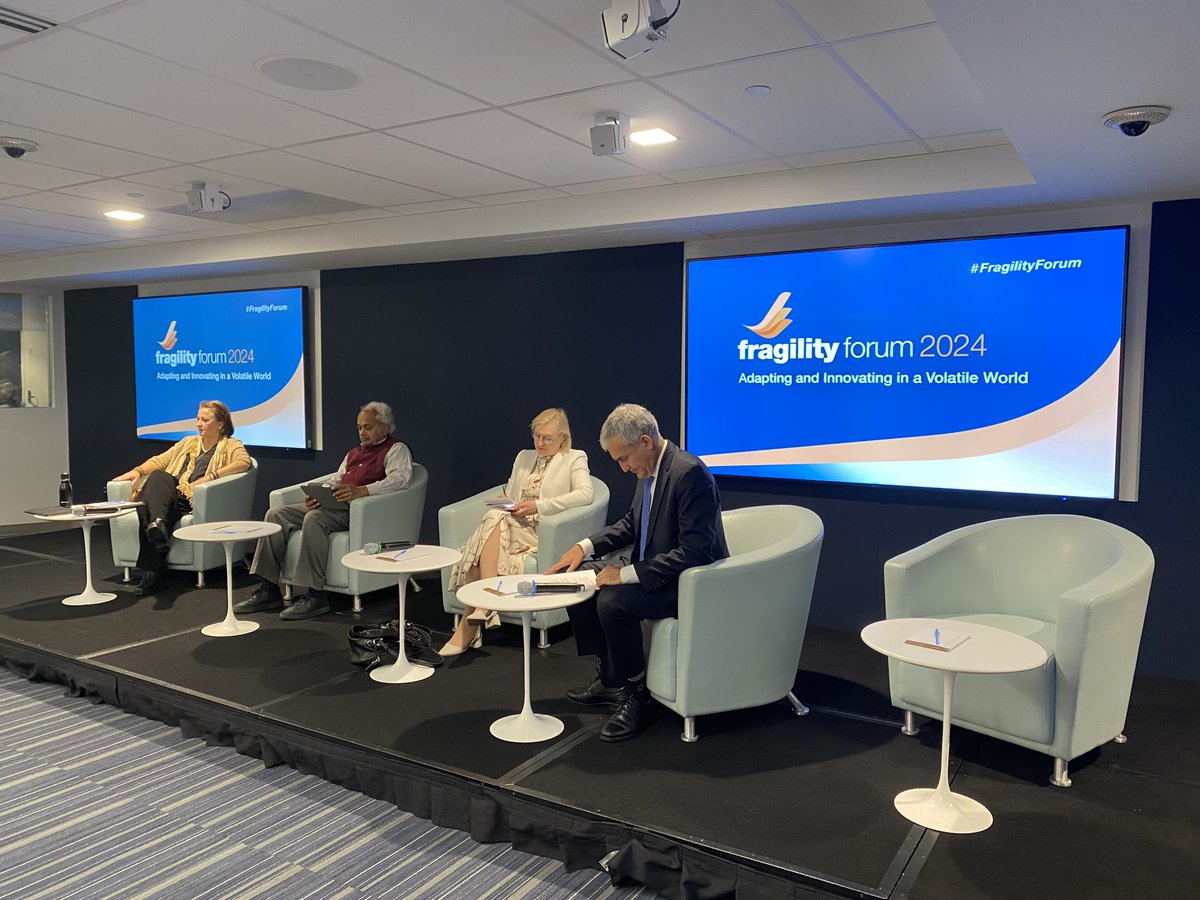 UNPeacebuilding's tweet image. At the #FragilityForum, Fragility, Political Instability and Macroeconomic Fundamentals w/ @WorldBank and @IMFNews