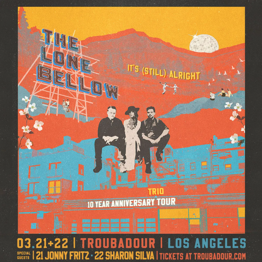 See Tickets US (@seeticketsus) on Twitter photo The 10 year anniversary tour continues. Come see <a href="/TheLoneBellow/">The Lone Bellow</a> at @thetroubadour on 3/21! hubs.li/Q02lXyxV0 The 10 year anniversary tour continues. Come see <a href="/TheLoneBellow/">The Lone Bellow</a> at @thetroubadour on 3/21! hubs.li/Q02lXyxV0