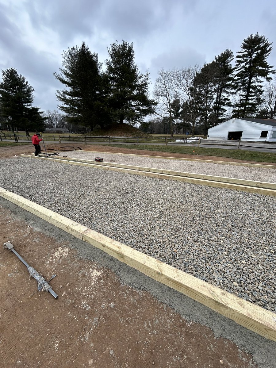 Bluestone CC is in the process of adding bocce courts to the club. Great amenity for increasing the membership experience!
