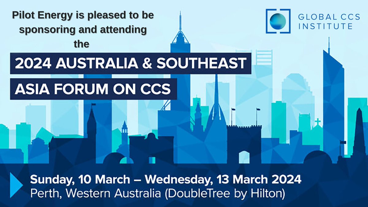 $PGY is pleased to be sponsoring and attending the 2024 Australia & Southeast Asia Forum on Carbon Capture and Storage, which provides the opportunity for institute members and #CCS proponents to network and share knowledge on key issues. #decarbonisation #netzero