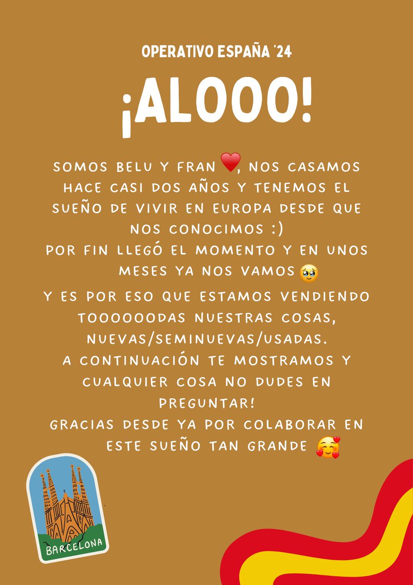 El sueño de mi vida es ser una fotógrafa por el mundo y gracias a Dios tb tengo un esposo que abraza esta idea 🫶🏻 y es por eso que.. 
Arrancamos OPERATIVO ✨ 𝗩𝗘𝗡𝗗𝗢 𝗧𝗢𝗗𝗢 𝗬 𝗡𝗢𝗦 𝗩𝗔𝗠𝗢𝗦 𝗗𝗘 𝗣𝗔𝗥𝗔𝗚𝗨𝗔𝗬 🚀🇵🇾 [ABRO HILO] con cosas triple B😜 para vos! RT PORFA 🙏🏻
