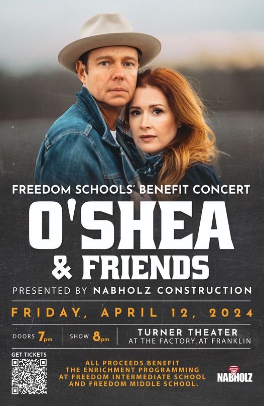 Franklin Special District (@franklinspecial) on Twitter photo Mark your calendars for April 12! Join the Franklin community for an incredible night of entertainment with the award-winning duo <a href="/therealOShea/">Mark and Jay O'Shea</a> at Turner Theater <a href="/FactoryFranklin/">The Factory</a>. Proceeds benefit enrichment programming at <a href="/fssdfis/">Freedom Intermediate</a> and <a href="/fssdfms/">Freedom Middle</a>. Tickets: bit.ly/42Ycqha Mark your calendars for April 12! Join the Franklin community for an incredible night of entertainment with the award-winning duo <a href="/therealOShea/">Mark and Jay O'Shea</a> at Turner Theater <a href="/FactoryFranklin/">The Factory</a>. Proceeds benefit enrichment programming at <a href="/fssdfis/">Freedom Intermediate</a> and <a href="/fssdfms/">Freedom Middle</a>. Tickets: bit.ly/42Ycqha
