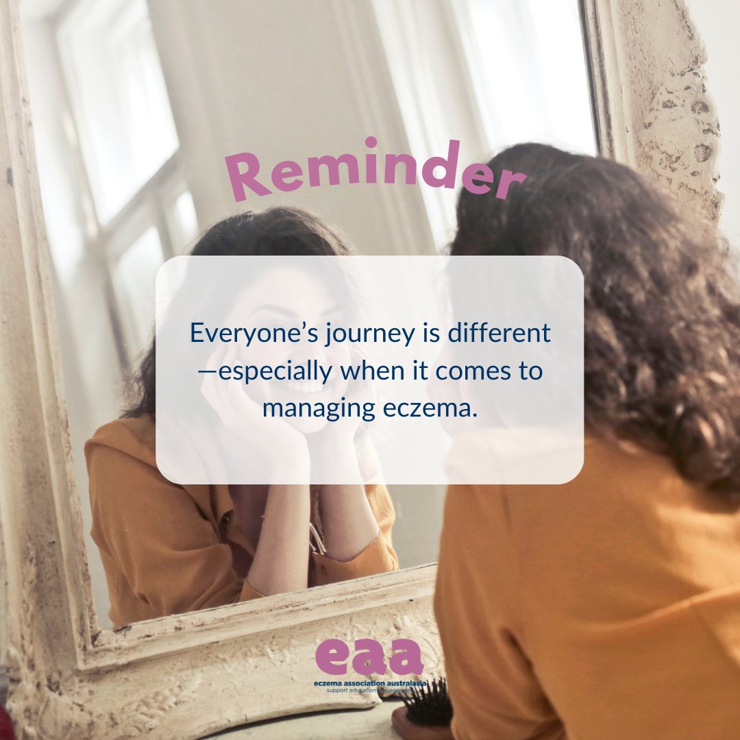 Everyone’s journey is different—especially when it comes to managing eczema. 

#EAA #eczema #affirmation