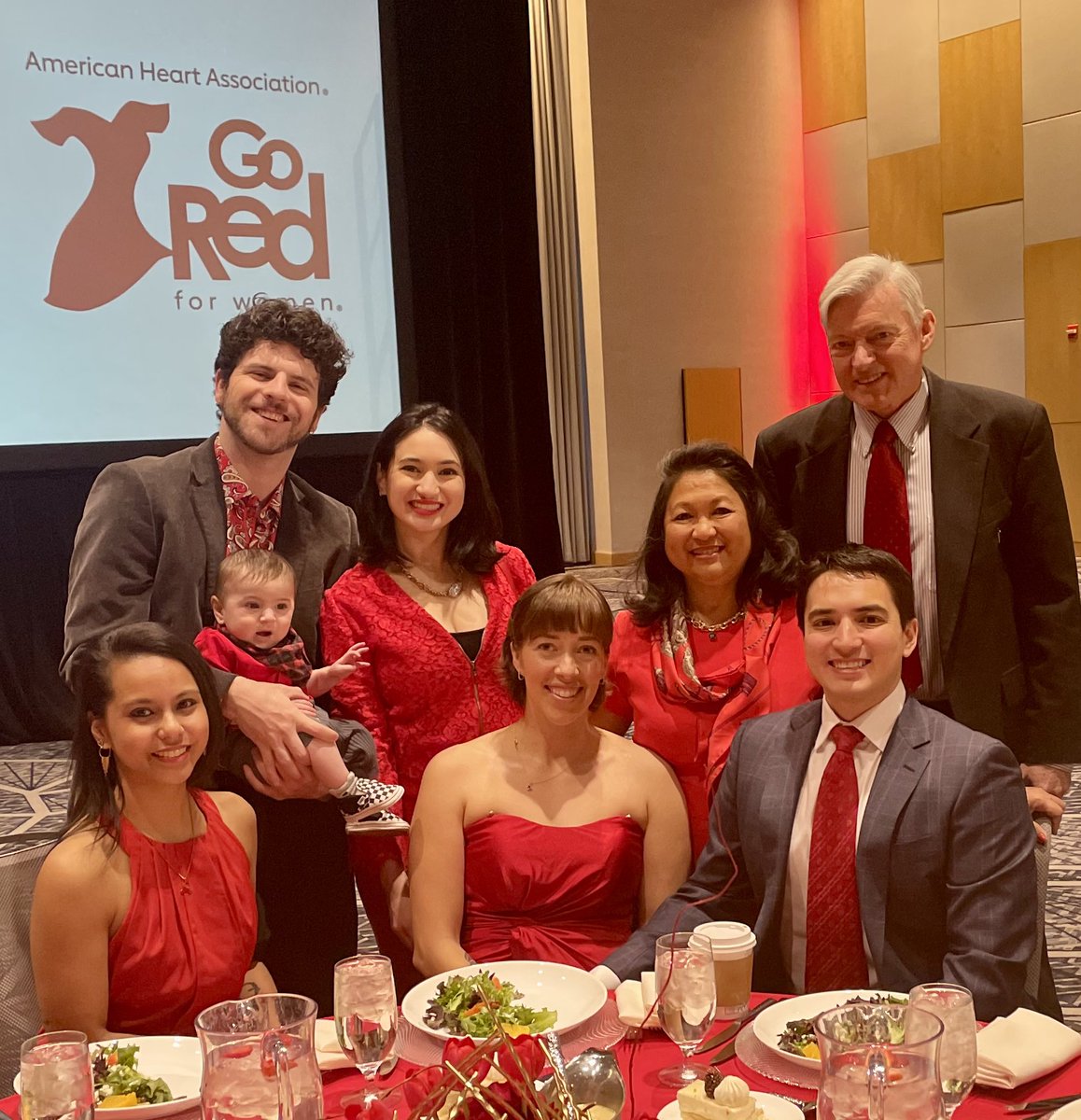 Loved that my whole family came to celebrate with us! Even my grandson wore red! @AmericanHeartIL @kevindharker @cardio10s @gina_lundberg @DrToniyaSingh @KTamirisaMD @biljana_parapid @DrLaxmiMehta @drmalissawood @drstaceyrosen @DrJMieres @WomenHeartOrg @WomenAs1 @mmamas1973