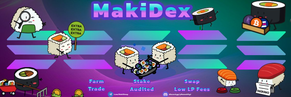 🔮 Looking beyond the short-term gains, MakiDex is committed to building for the long haul! 💼 With a focus on sustainable growth and innovation, we're here to stay and revolutionize the DeFi space for years to come. Join us on this exciting journey! 🌟

Telegram: