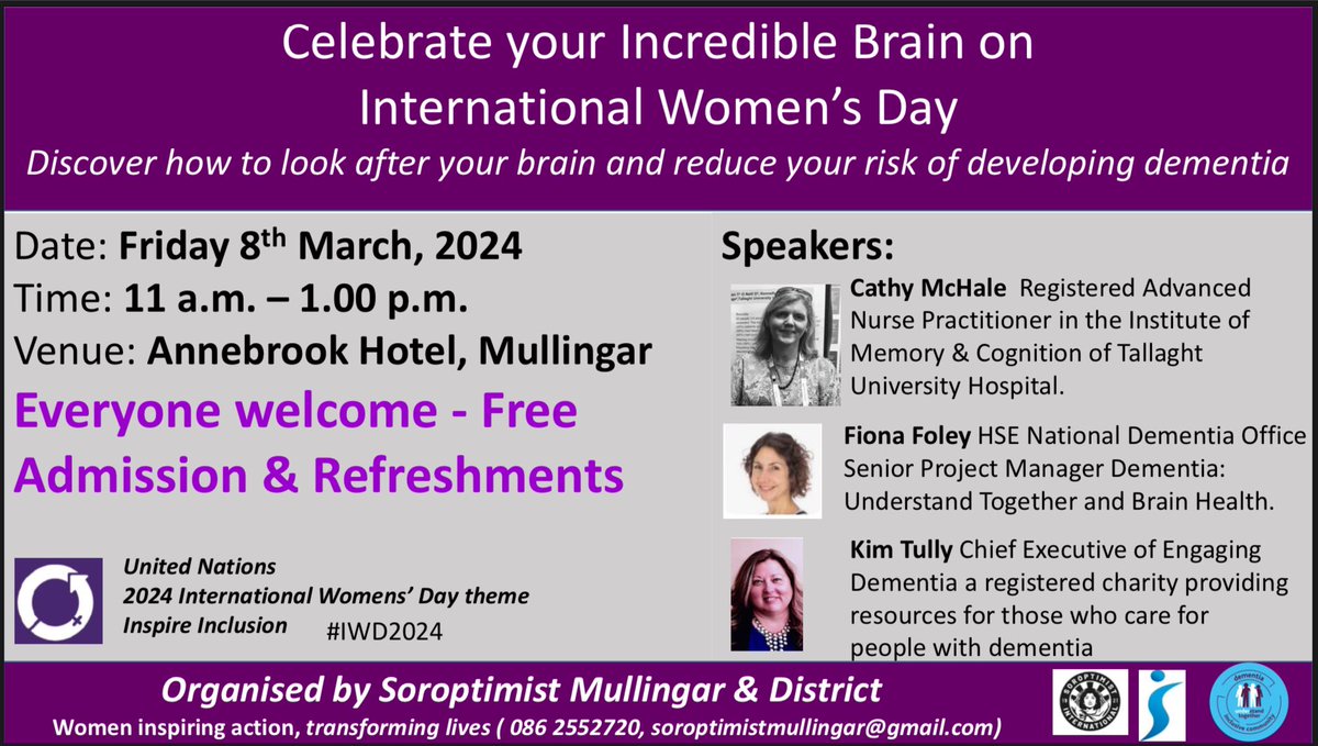 Sarah McCormack (@sarahsoroptimis) on Twitter photo Alzheimer’s Society Ireland <a href="/alzheimersocirl/">The Alzheimer Society of Ireland</a> provided a great event tonight in the <a href="/AnnebrookHotel/">Annebrook House Hotel</a> Mullingar the start of the journey in Mullingar becoming a Dementia Inclusive Community. Another great event happening on 8th March <a href="/soroptimistroi/">SOROPTIMISTROI</a> <a href="/HsehealthW/">HSE Health & Wellbeing</a> <a href="/HealthyIreland/">HealthyIreland</a> Alzheimer’s Society Ireland <a href="/alzheimersocirl/">The Alzheimer Society of Ireland</a> provided a great event tonight in the <a href="/AnnebrookHotel/">Annebrook House Hotel</a> Mullingar the start of the journey in Mullingar becoming a Dementia Inclusive Community. Another great event happening on 8th March <a href="/soroptimistroi/">SOROPTIMISTROI</a> <a href="/HsehealthW/">HSE Health & Wellbeing</a> <a href="/HealthyIreland/">HealthyIreland</a>