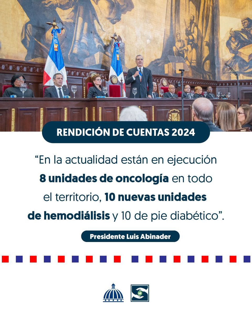 SNSRDO's tweet image. 👏🏼¡En salud seguimos avanzando con obras que impactarán de manera positiva!

✅8 unidades de oncología 
✅10 nuevas unidades de hemodiálisis 
✅10 unidades de pie diabético 

¡Continuamos marcando un antes y un después en los servicios de salud!

#VieneLoMejor🇩🇴
#LogrosDelCambio